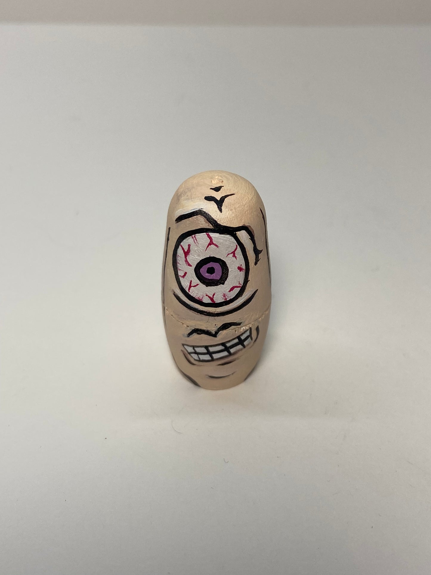 Hand-Painted Wooden Nesting Doll Set – Quirky Cartoon-Inspired Pop Culture Collectible - Premium Set