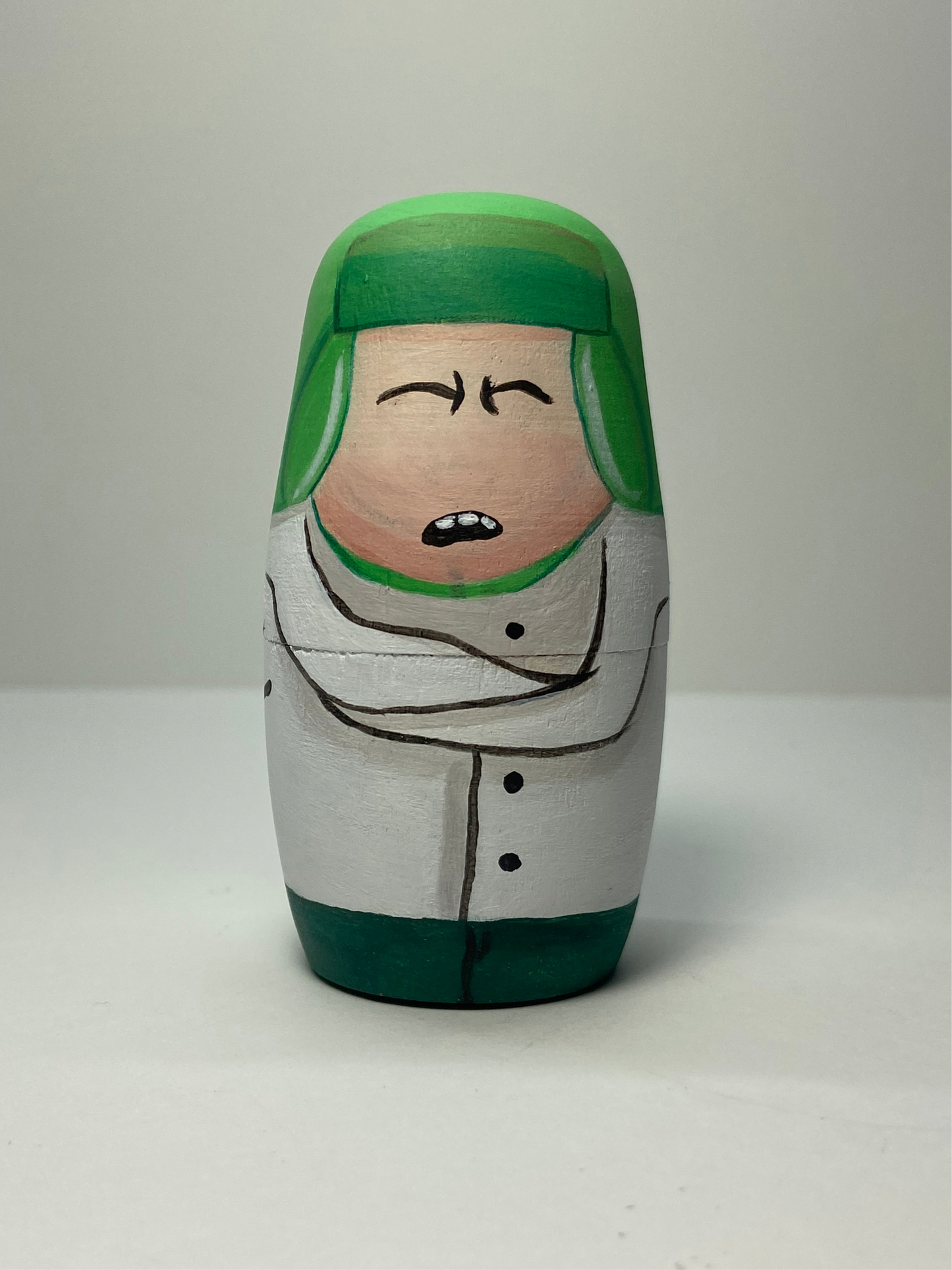 Hand-Painted South Park Wooden Nesting Doll Set β Quirky Pop Culture Art β One-of-a-Kind Collectible - Premium Set