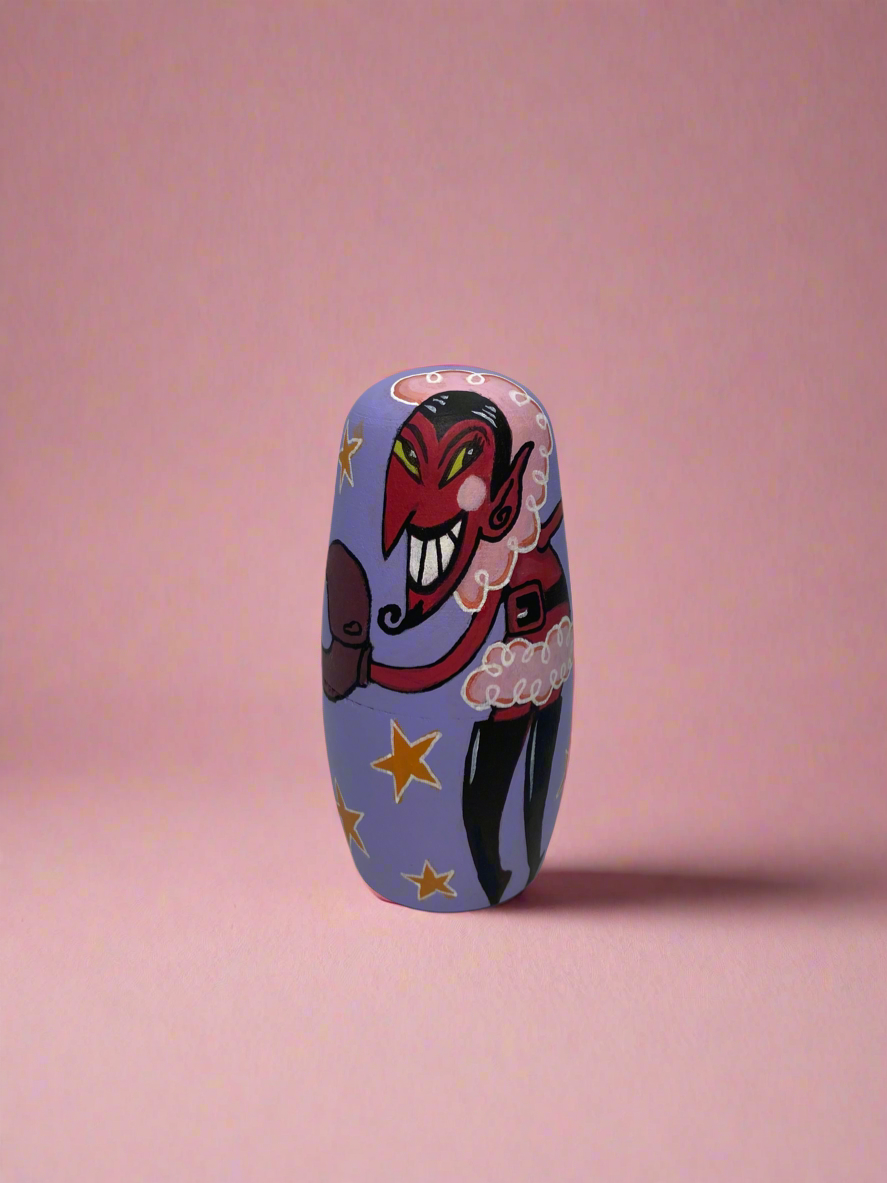 Hand-Painted Powerpuff Girls Villains Nesting Dolls β One-of-a-Kind Collectible Set