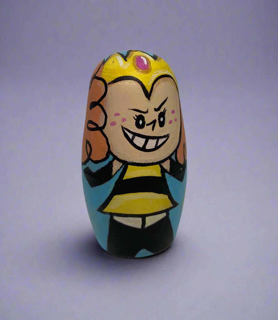 Hand-Painted Powerpuff Girls Villains Nesting Dolls β One-of-a-Kind Collectible Set