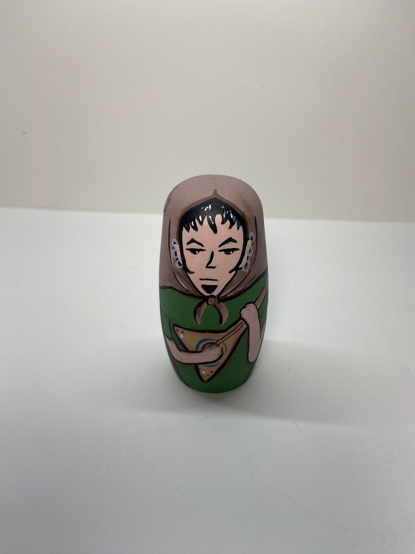 Hand-Painted Wooden Nesting Doll Set – Quirky Cartoon-Inspired Pop Culture Collectible - Premium Set