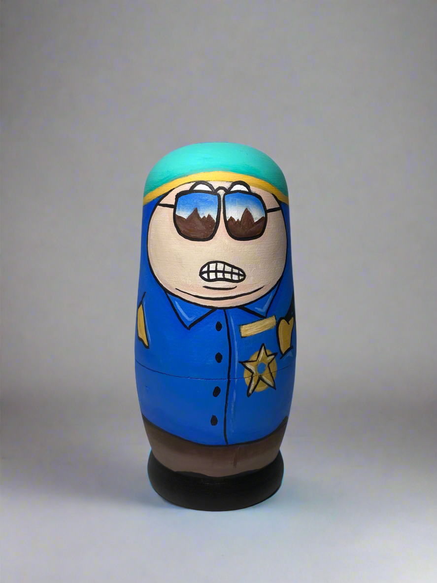 Hand-Painted South Park Wooden Nesting Doll Set β Quirky Pop Culture Art β One-of-a-Kind Collectible - Premium Set