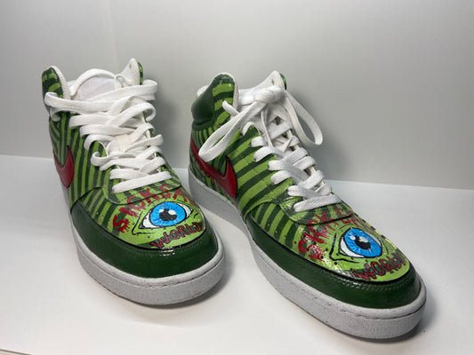 Custom Hand-Painted Nike Air Force 1 – “Sick Sad World” Edition womens size 7