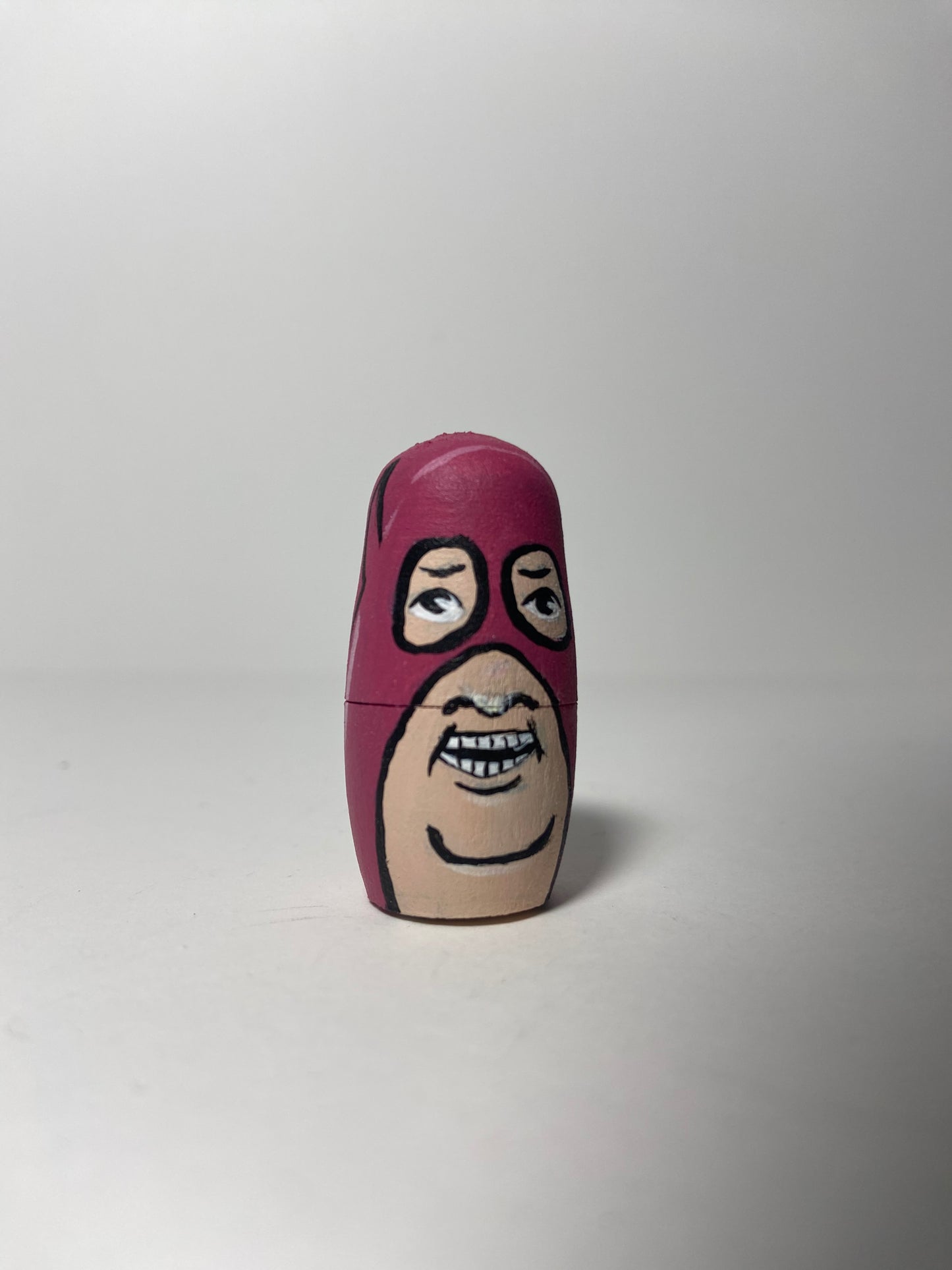 Hand-Painted Wooden Nesting Doll Set – Quirky Cartoon-Inspired Pop Culture Collectible - Premium Set