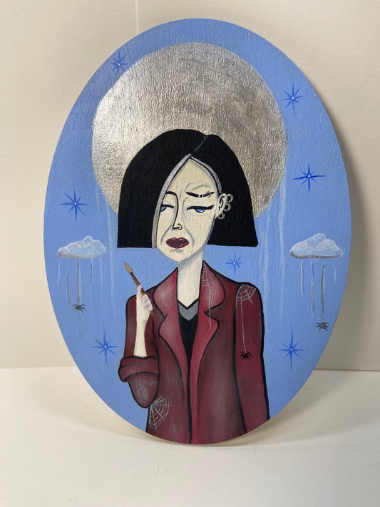 Sick Sad Goddesses Triptych | Hand-Painted Daria-Inspired Wall Art | The Maiden, The Mother, The Crone
