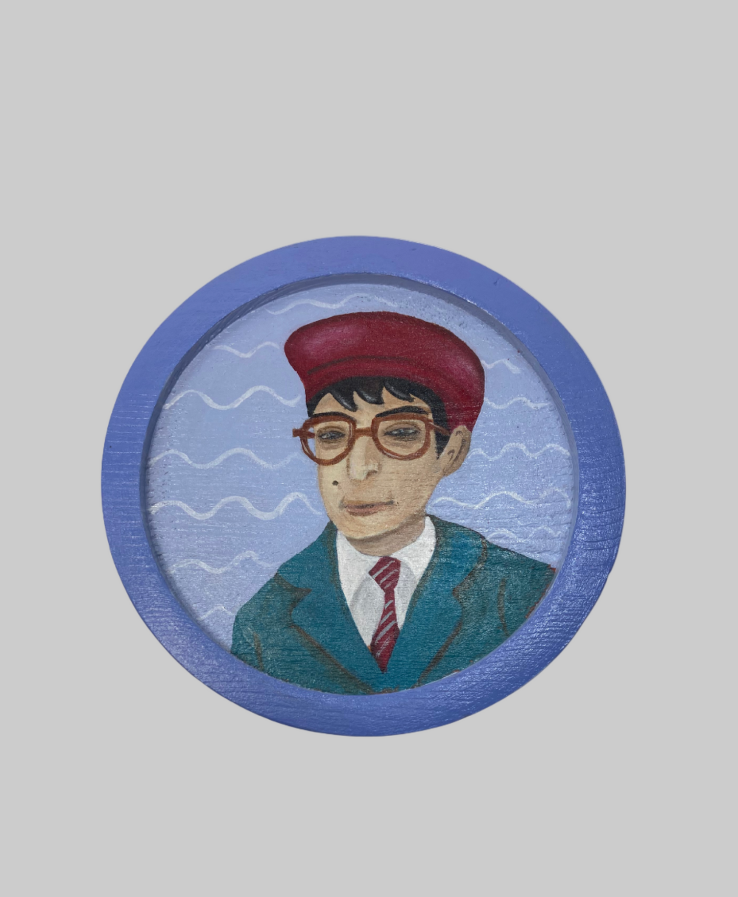 Wes Anderson Art Coasters Set of 4 | Hand-Painted Pop Culture Decor