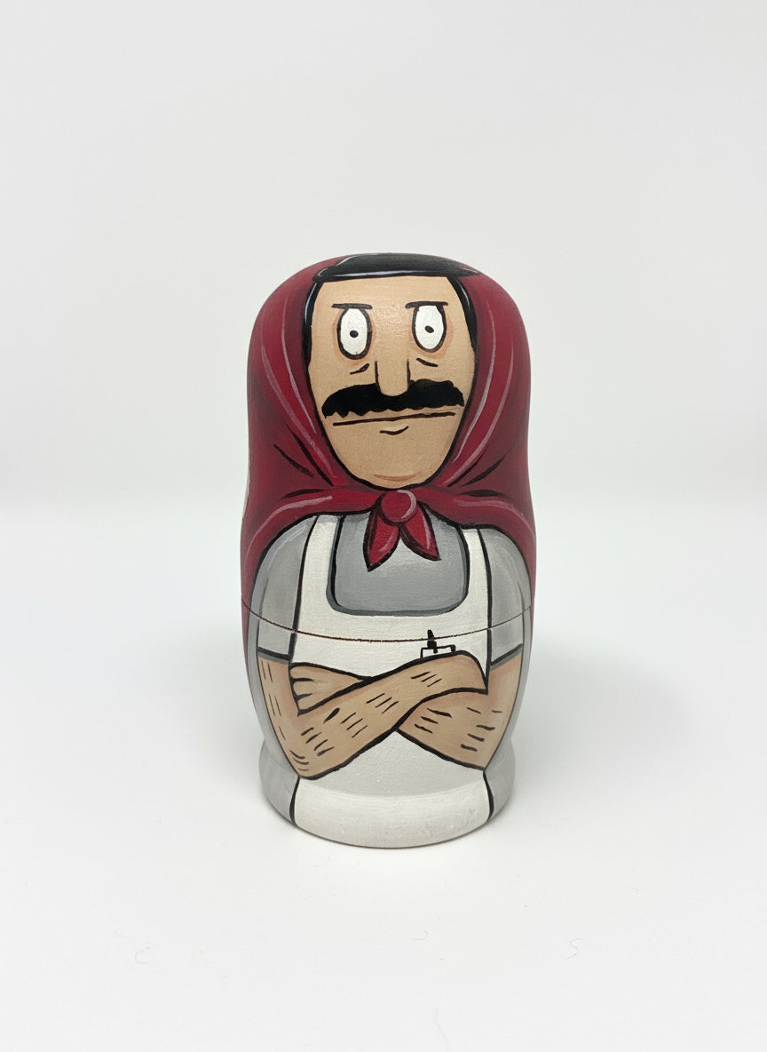 Hand-Painted Bob’s Burgers Nesting Dolls – One-of-a-Kind Collectible - Premium Set