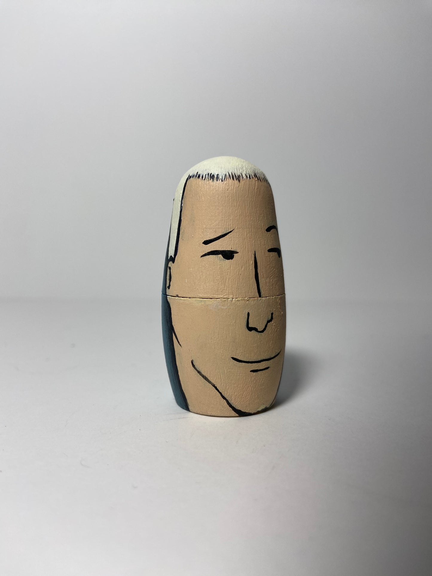 Hand-Painted Wooden Nesting Doll Set – Quirky Cartoon-Inspired Pop Culture Collectible - Premium Set