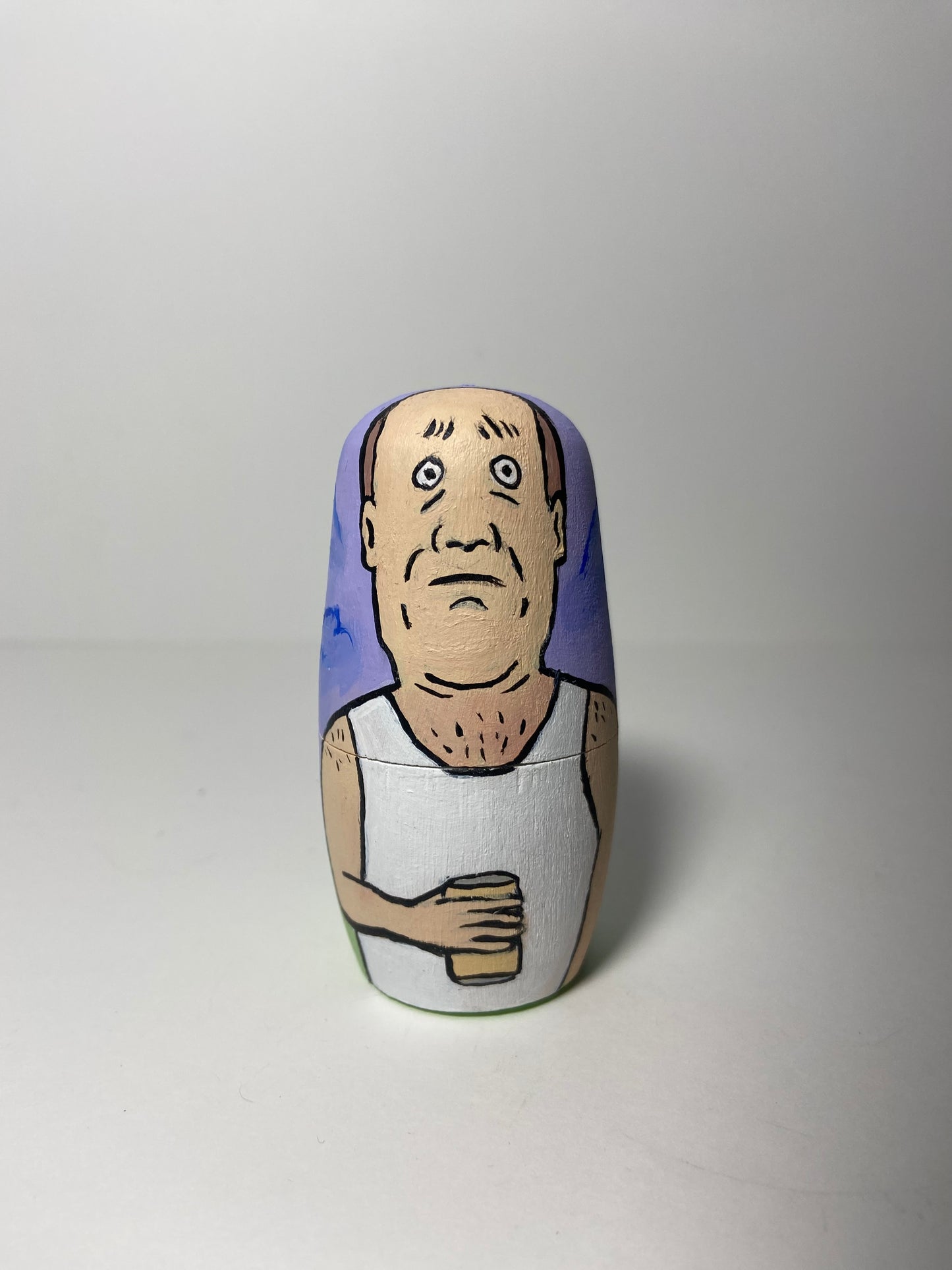 Hand-Painted Wooden Nesting Doll Set – Quirky Cartoon-Inspired Pop Culture Collectible - Premium Set