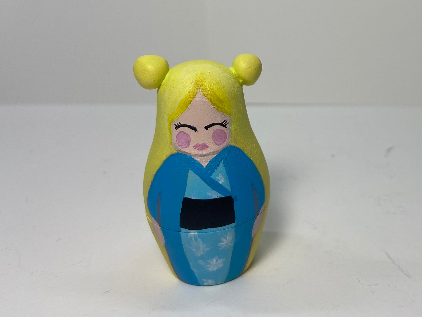 Kawaii Powerpuff-Inspired Nesting Doll Set — Sugar, Spice & Everything Nice Kimono Collection (1 of 1)