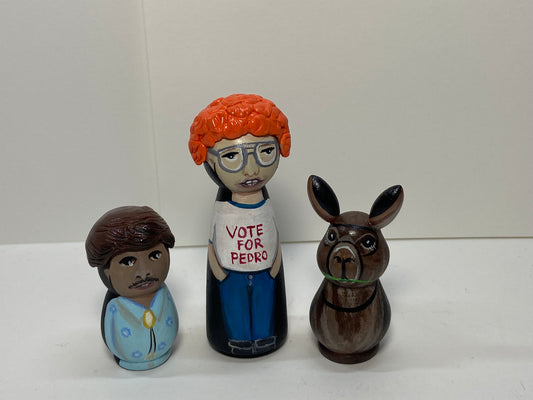 Napoleon Dynamite Peg Doll Set – Hand-Painted Pop Culture Collectible (1 of 1)