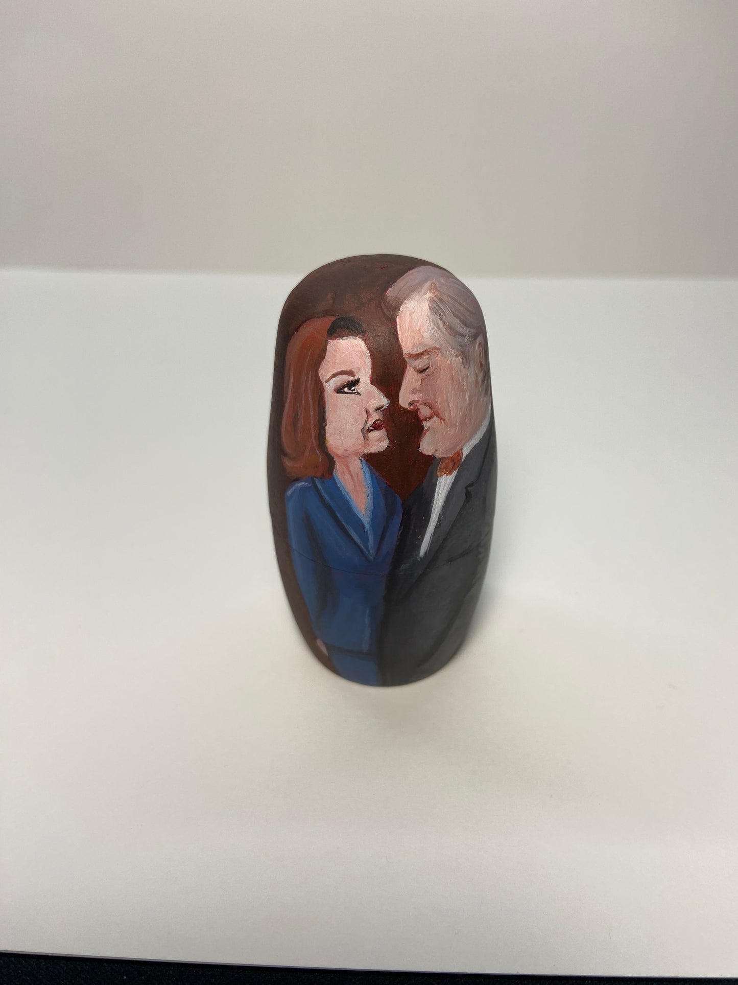 Gilmore Girls Hand-Painted Wooden Nesting Doll Set – Quirky TV-Inspired Pop Culture Collectible - Premium Set