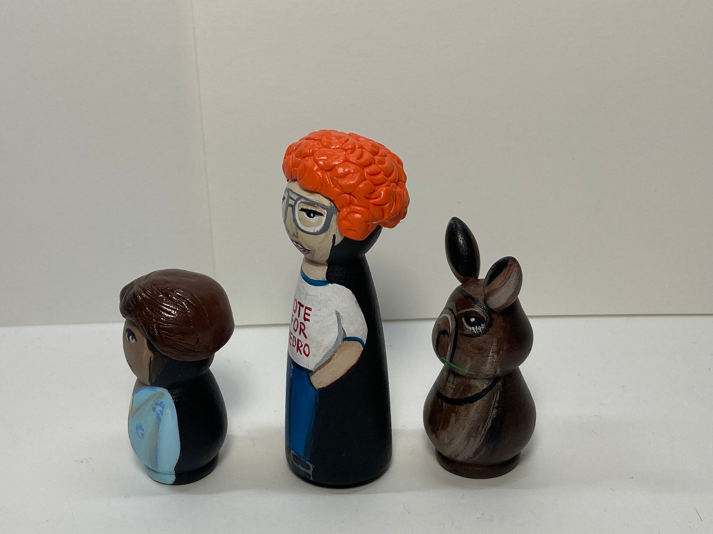 Napoleon Dynamite Peg Doll Set – Hand-Painted Pop Culture Collectible (1 of 1)