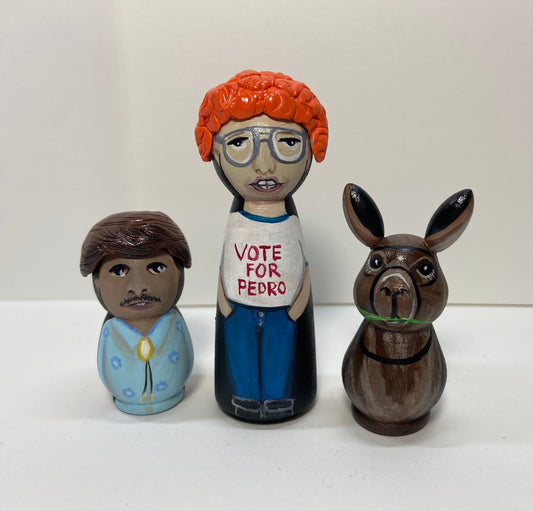 Napoleon Dynamite Peg Doll Set – Hand-Painted Pop Culture Collectible (1 of 1)