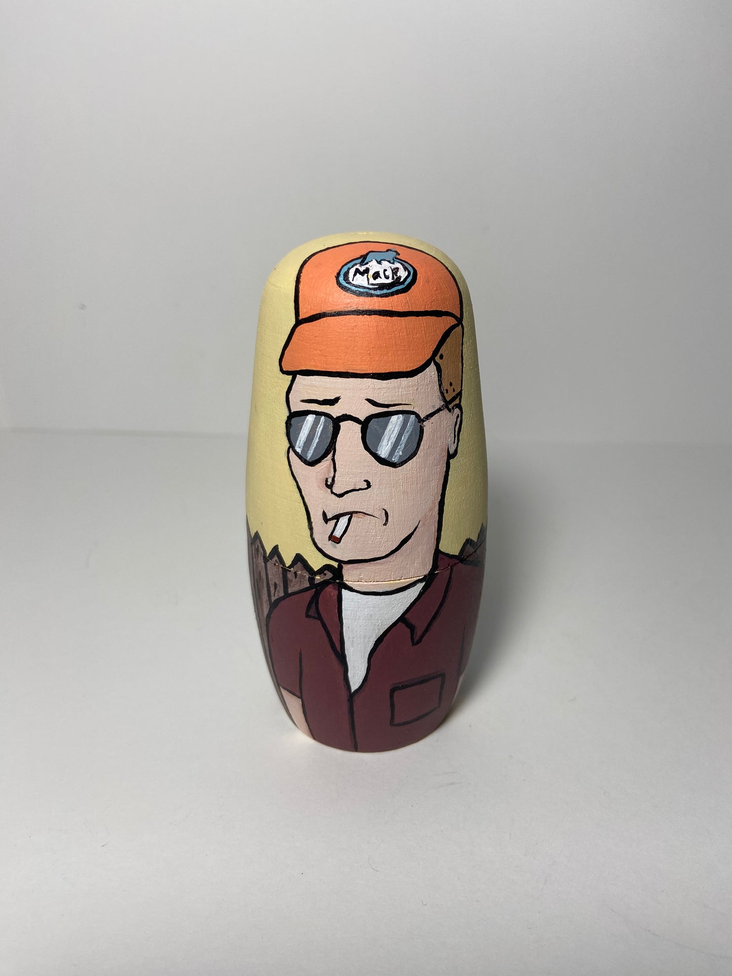 Hand-Painted Wooden Nesting Doll Set – Quirky Cartoon-Inspired Pop Culture Collectible - Premium Set