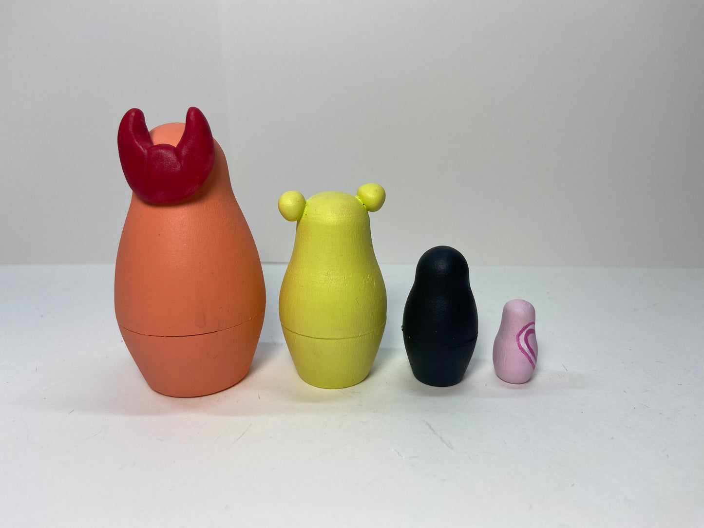 Kawaii Powerpuff-Inspired Nesting Doll Set — Sugar, Spice & Everything Nice Kimono Collection (1 of 1)