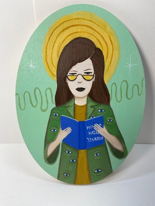 Sick Sad Goddesses Triptych | Hand-Painted Daria-Inspired Wall Art | The Maiden, The Mother, The Crone