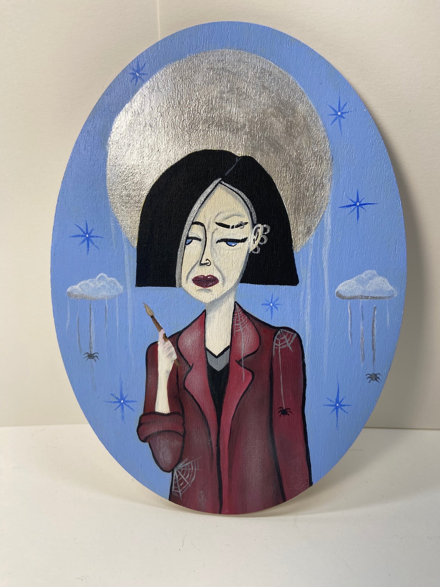 Sick Sad Goddesses Triptych | Hand-Painted Daria-Inspired Wall Art | The Maiden, The Mother, The Crone