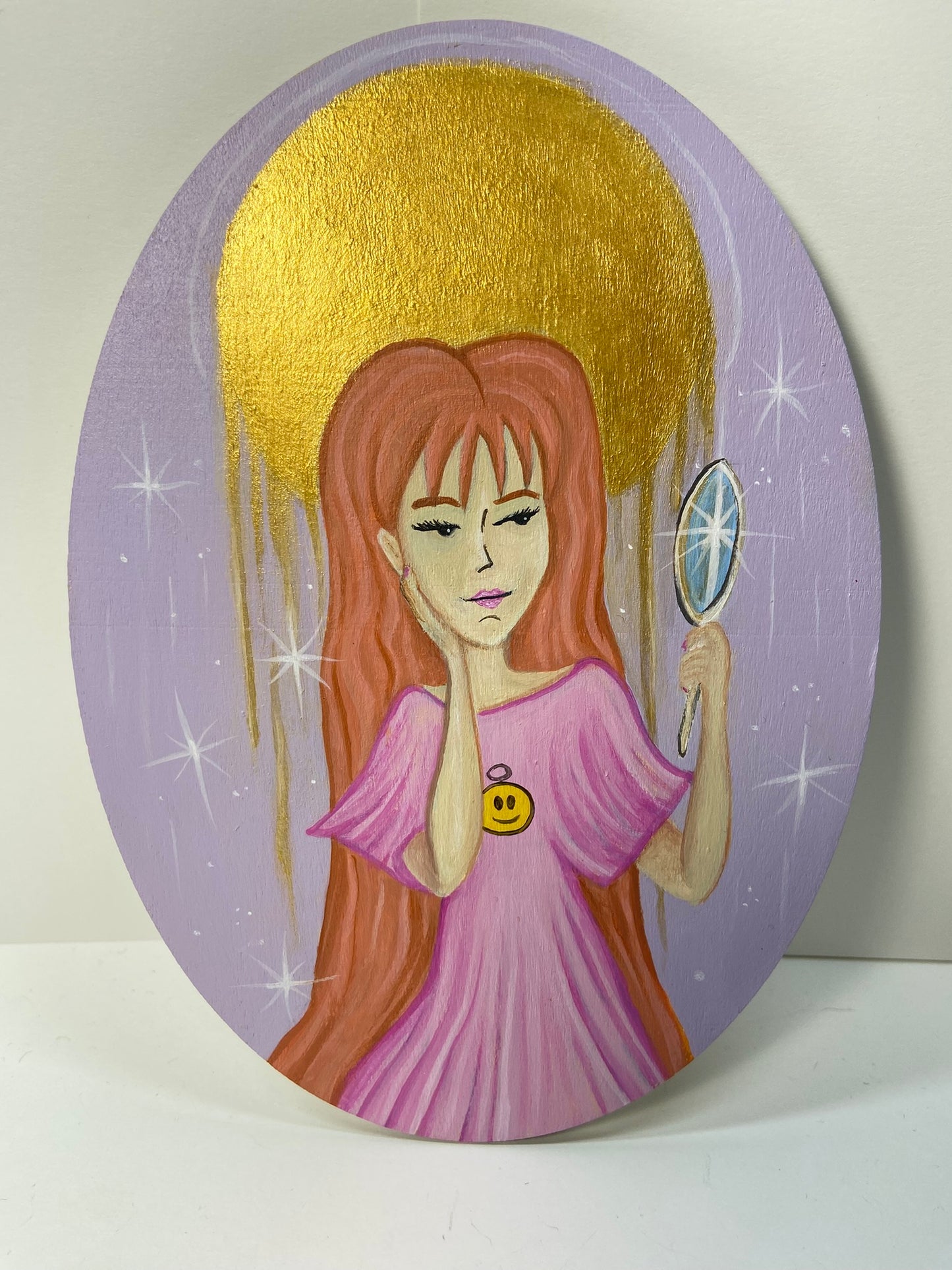 Sick Sad Goddesses Triptych | Hand-Painted Daria-Inspired Wall Art | The Maiden, The Mother, The Crone